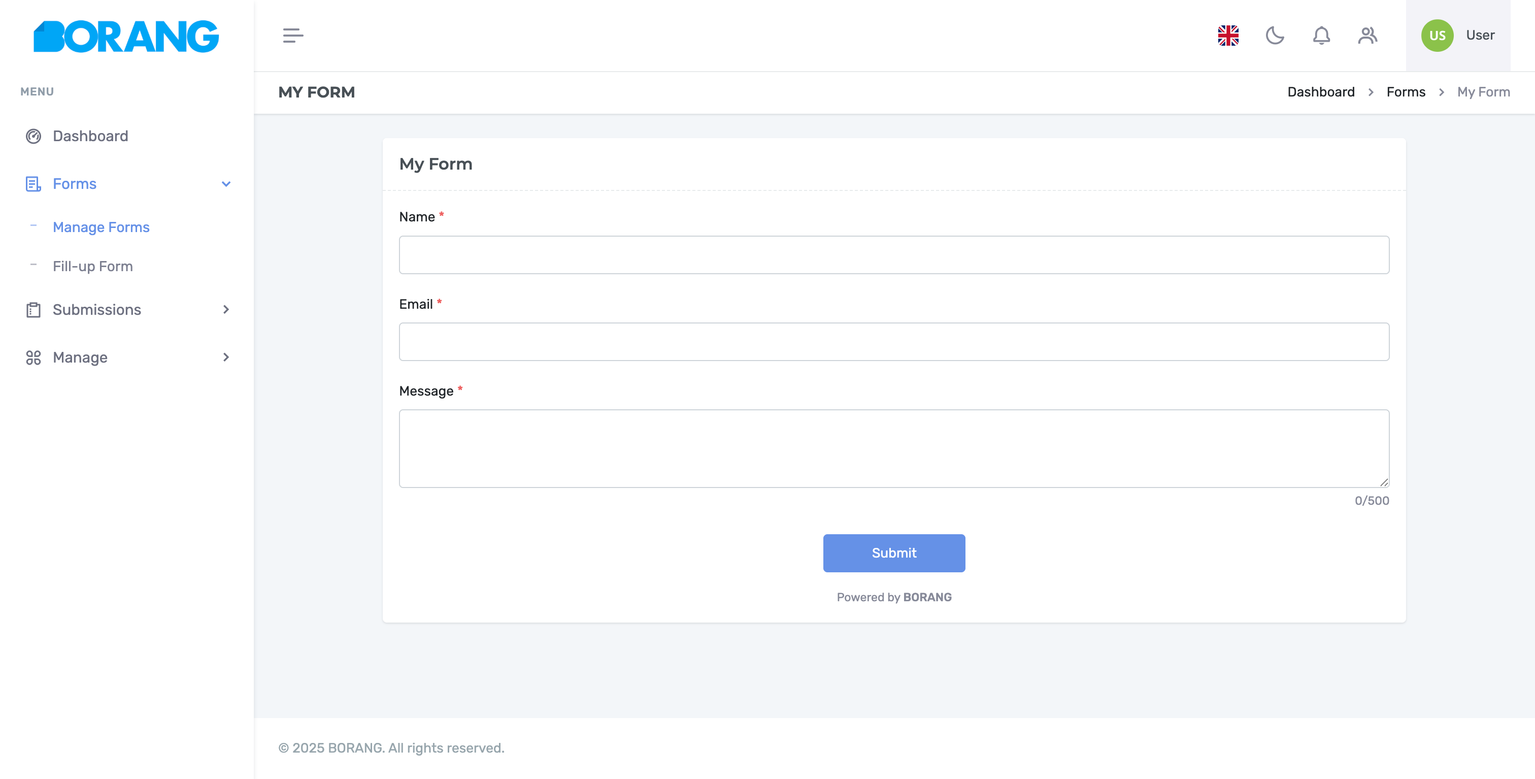 Fill form
